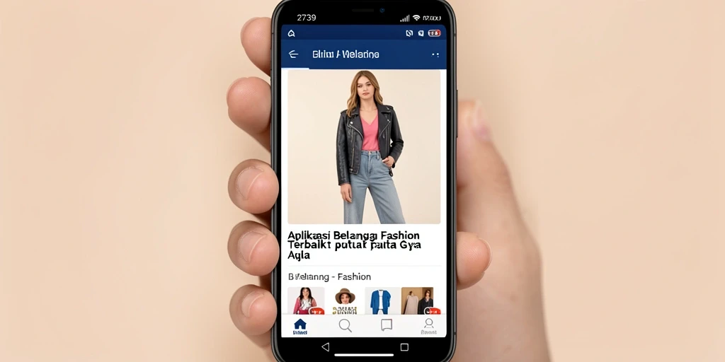 Tampilan antarmuka aplikasi 2739 yang stylish dan modern.