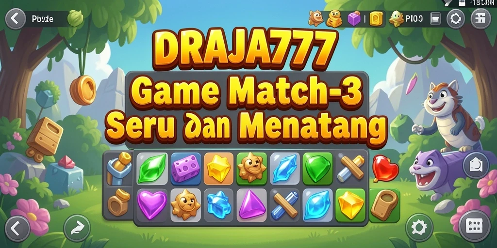Antarmuka permainan DRAJA777 yang menarik dan penuh warna.
