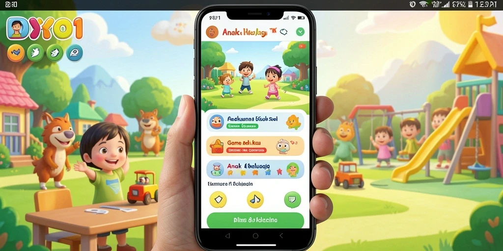 Tampilan menyenangkan dari antarmuka DYO1 untuk anak-anak.